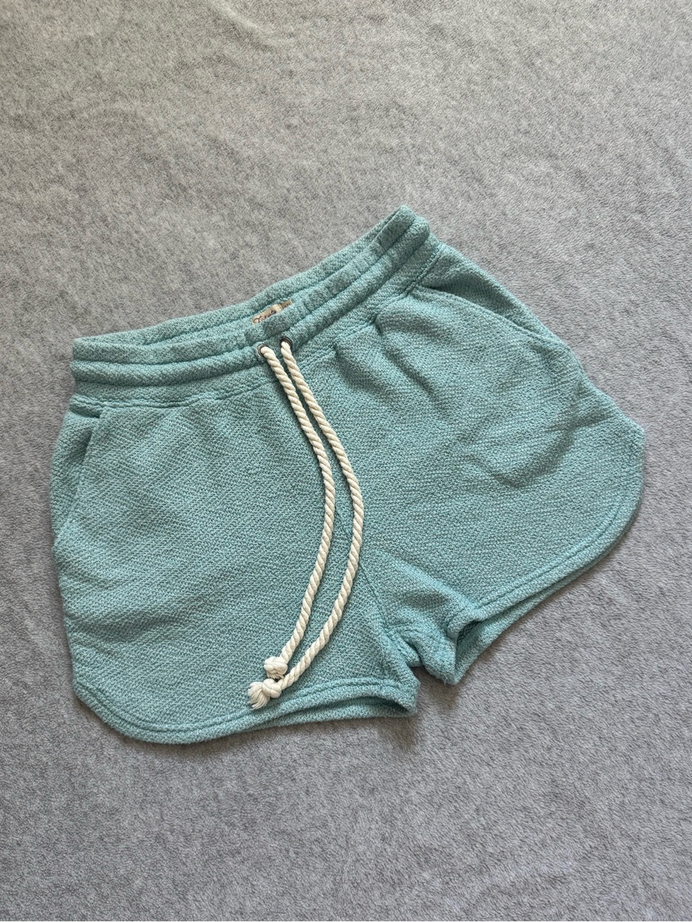 Faherty Turquoise Drawstring Shorts Size Small